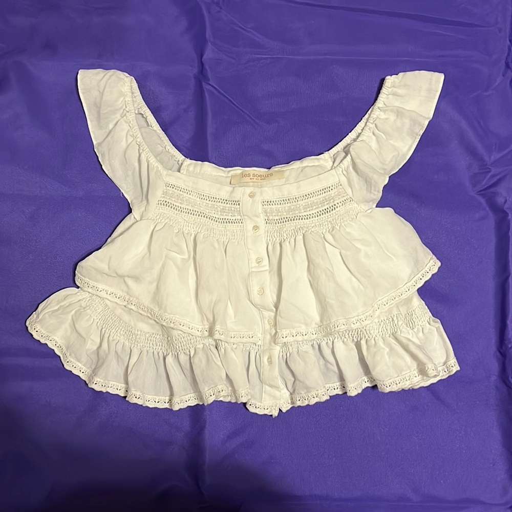 Beautiful White Lace Boho Crop Top